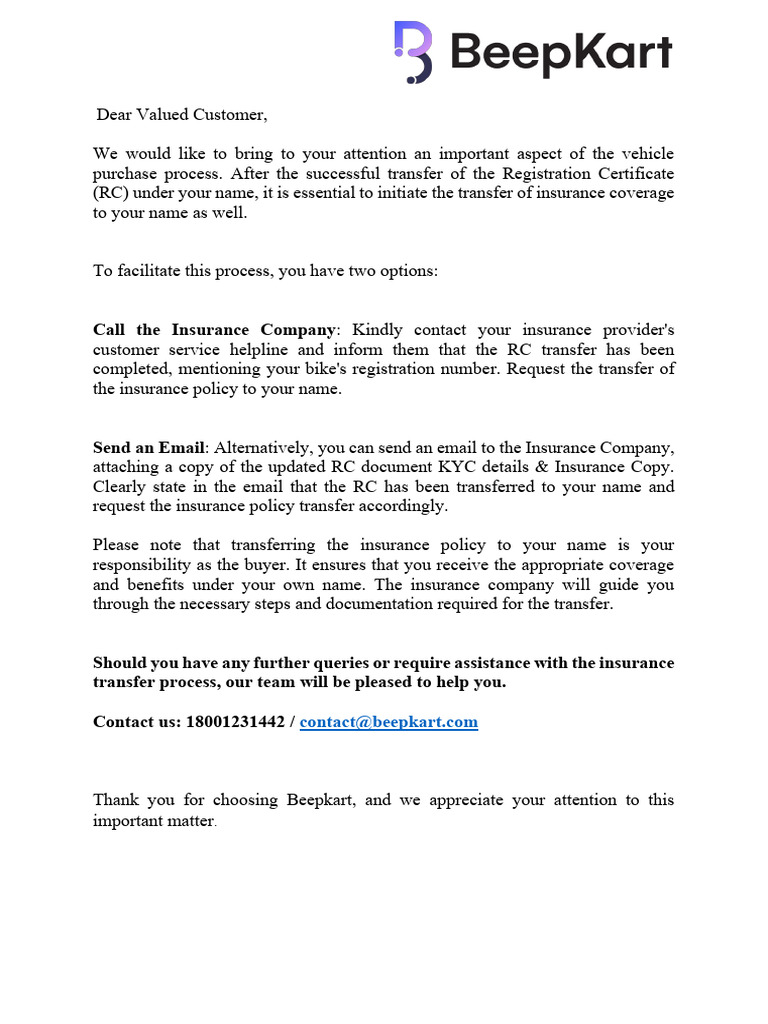 Insurance Document | PDF