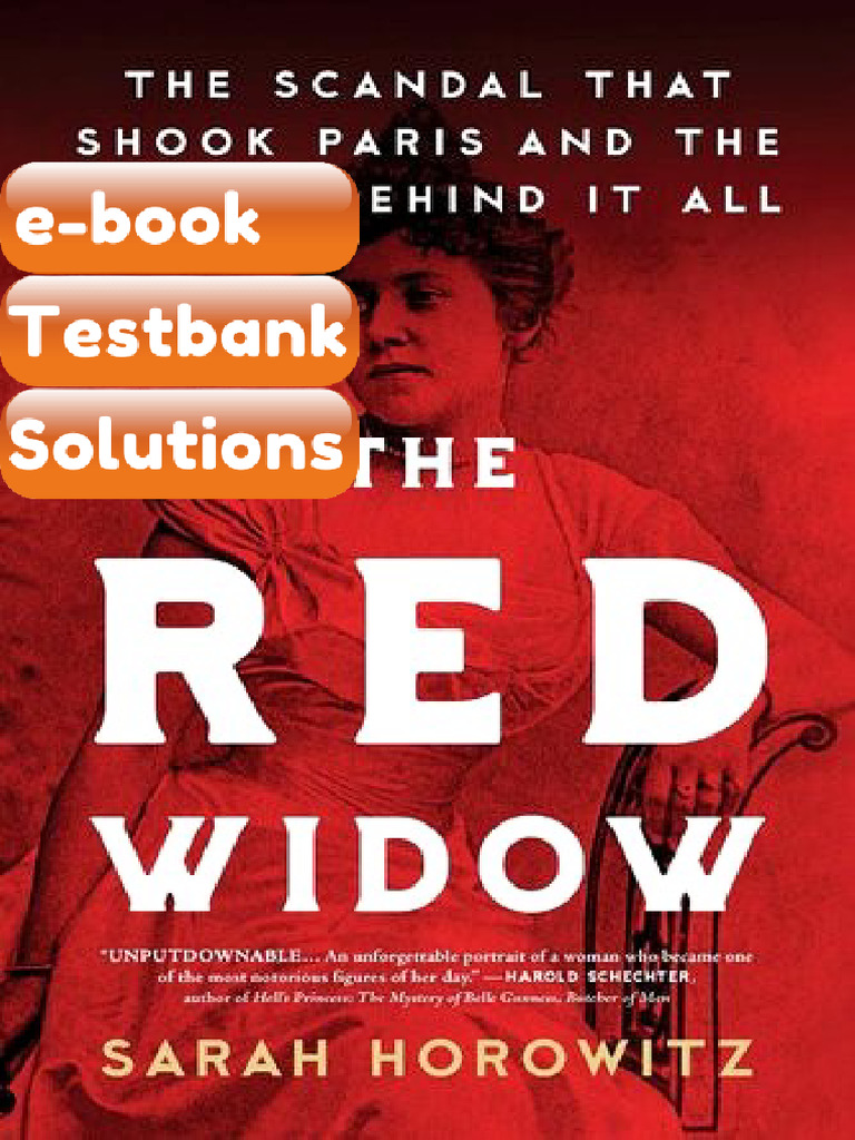 eBook & Testbank the Red Widow the Scandal That Shook Paris and the