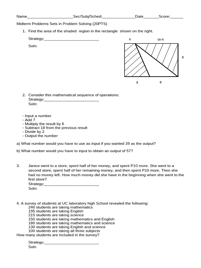 PROBLEM Sets in Problem Solving 2 | PDF