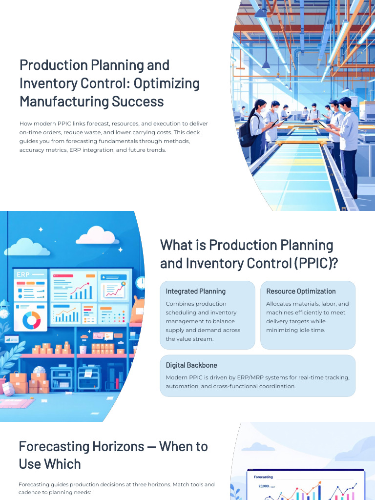 Production Planning and Inventory Control Optimizing Manufacturing ...