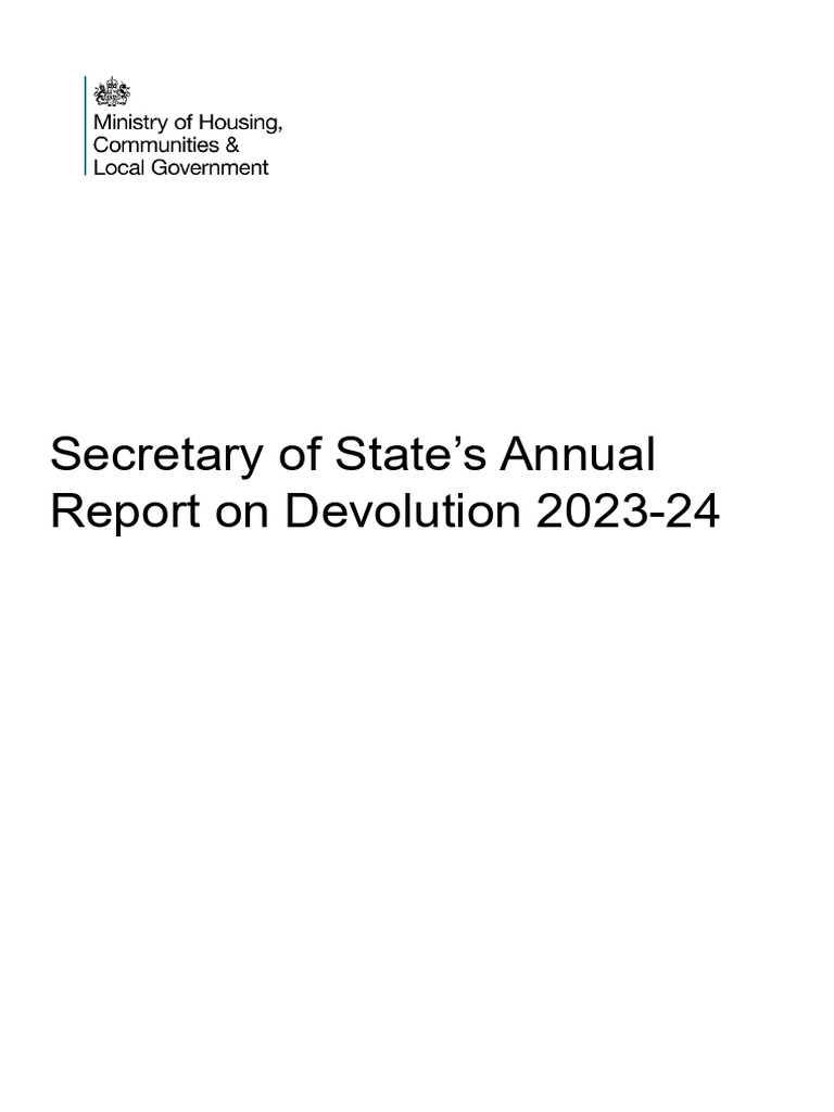 Annual_Report_on_Devolution UK_2023-24 | PDF | Local Government ...