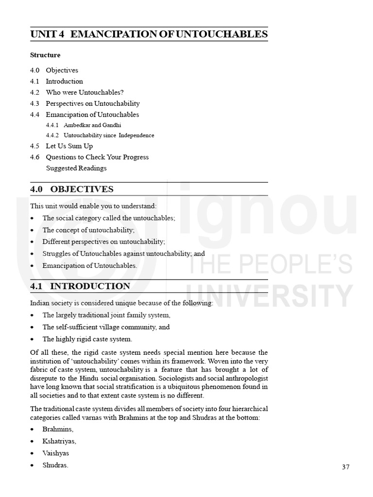 Emancipation of Untouchables | PDF | Dalit | Indian Religions