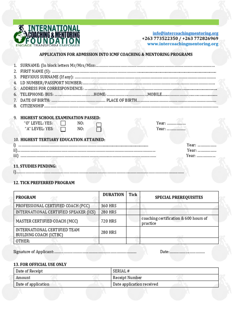 Icmf Registration Form 2024 | PDF | Chess Theory | Chess
