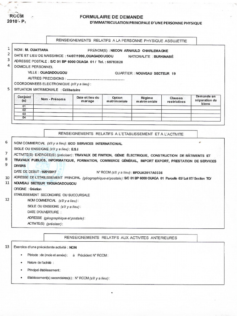 RCCM Complet | PDF