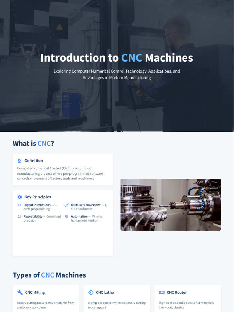Introduction To CNC Machines and Applications | PDF | Mechanical ...