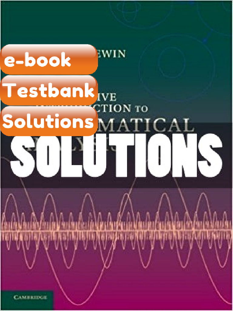 Testbank - Solutions Interactive Introduction To Mathematical Analysis ...