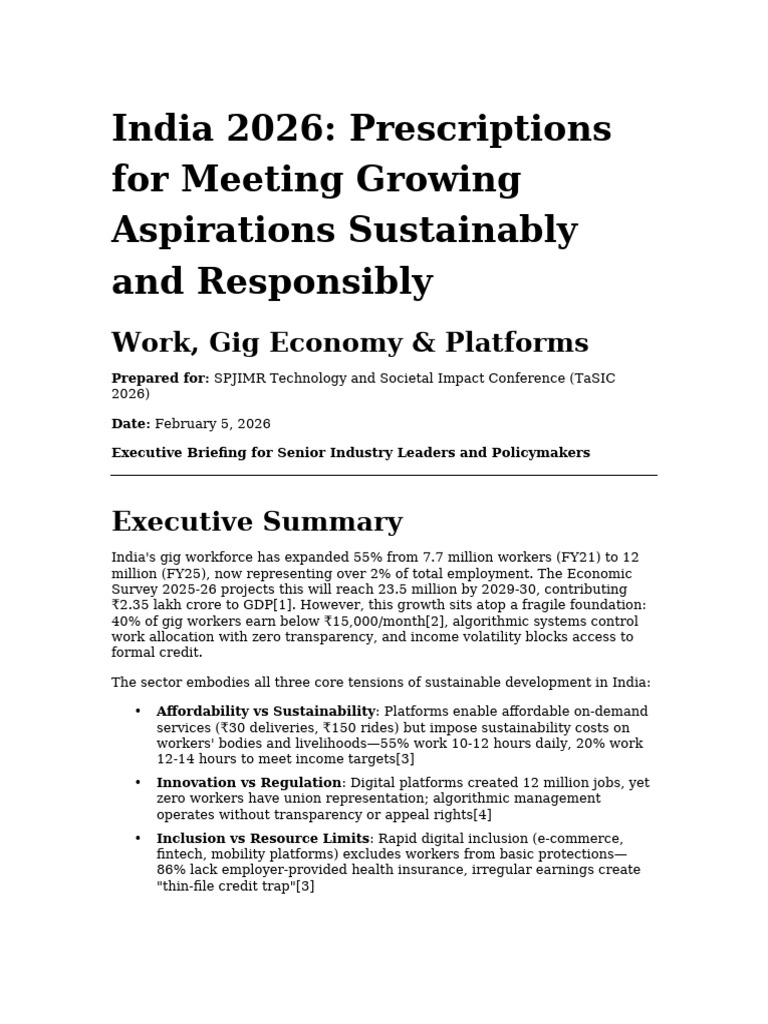 Gig Economy Prescriptions | PDF | Pricing | Sustainability