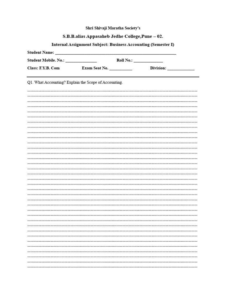 Busines Accounting Assignment - Organized | PDF | Balance Sheet | Money