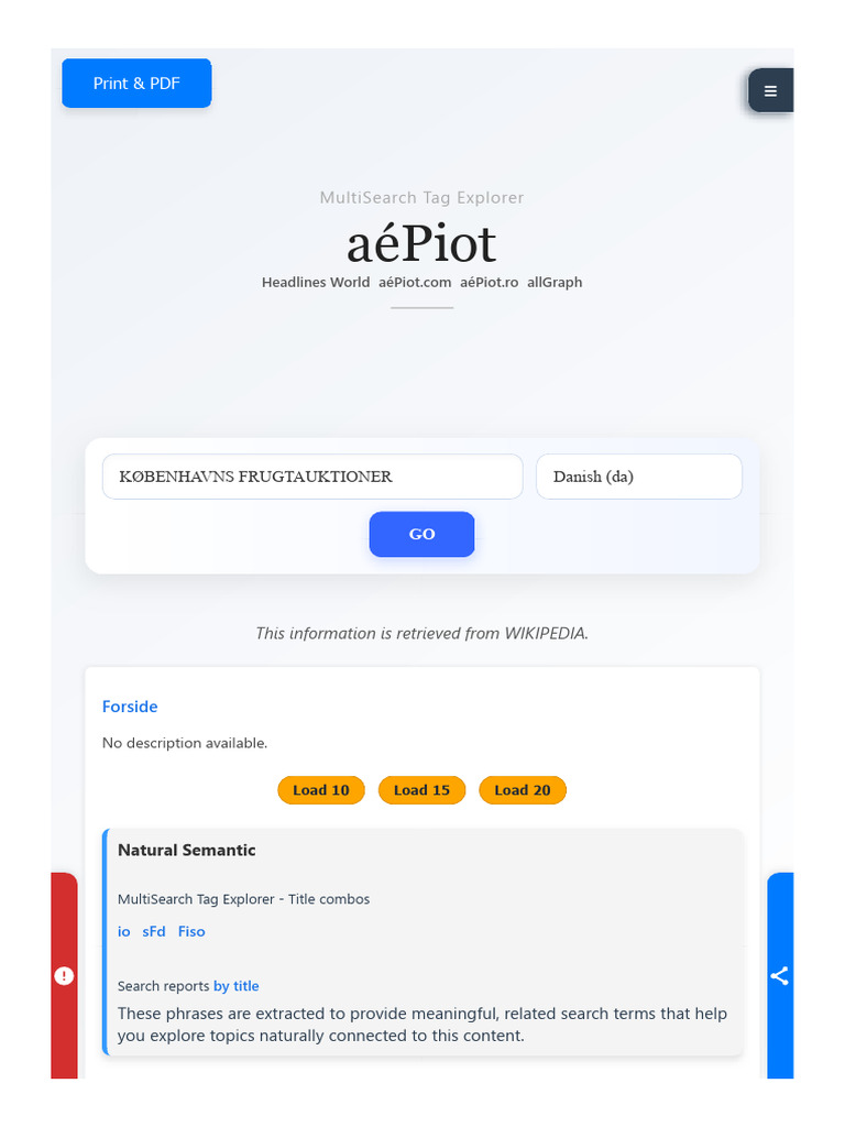 Københavns Frugtauktioner - Advanced Multisearch Tag Explorer | PDF ...
