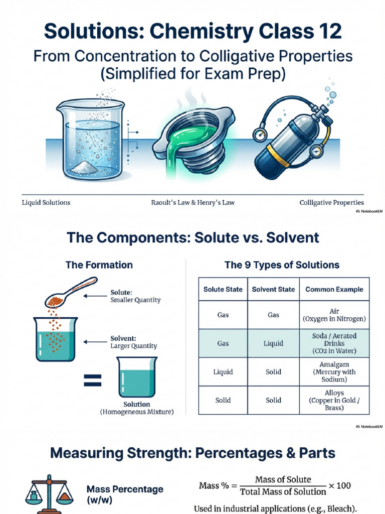 Solutions and Properties | PDF