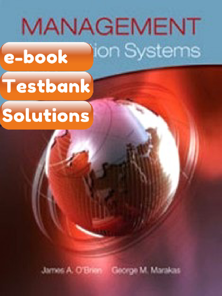 Testbank - Management Information Systems 10th Edition OBrien | PDF ...