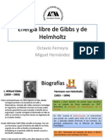 Energía libre de Gibbs y de Helmholtz