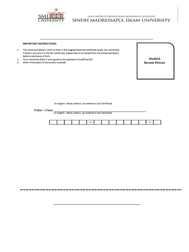 Degree Receiving Proforma | PDF