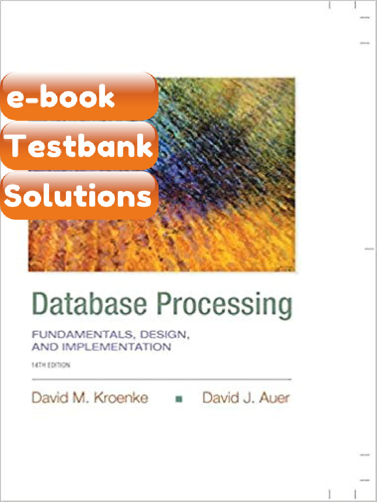 eBook & Testbank Database Processing Fundamentals Design and ...