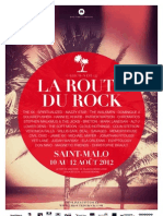 Route Du Rock LINE-UP: Les Horraires Des Concerts