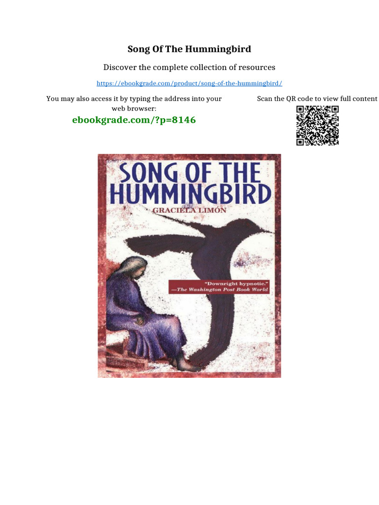 Song of the Hummingbird Full Access | PDF | Intellectual Property