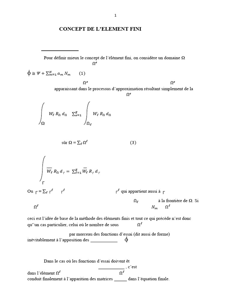 Volume 1 Sur La Methode Des Elements Finis | PDF | Méthode des éléments ...