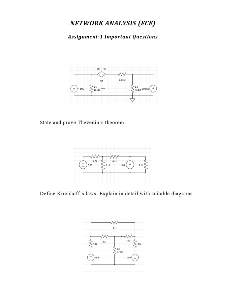 N.A Assignment 1 | PDF