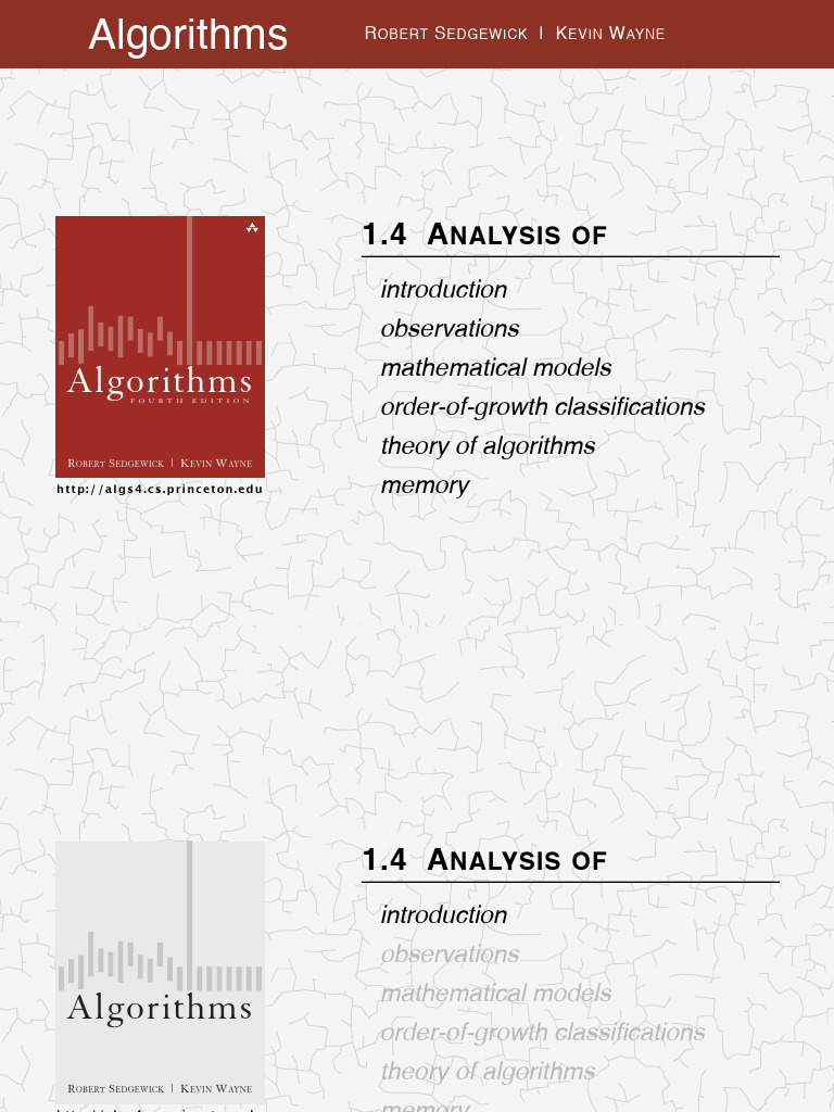 4_AnalysisOfAlgorithms | PDF | Time Complexity | Integer (Computer Science)