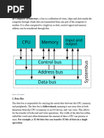 System Bus: Data, Address, Control | PDF | Input/Output | Central ...
