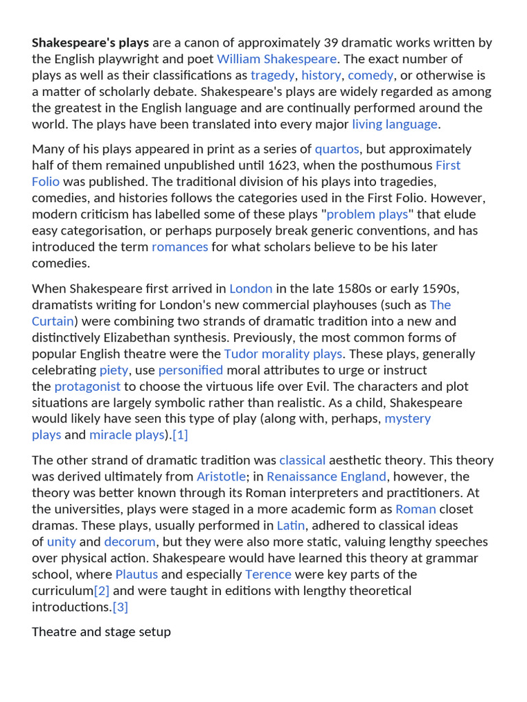 Shakespeare | PDF | William Shakespeare | English Renaissance