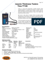 TT100 Ultrasonic Thickness Gauge