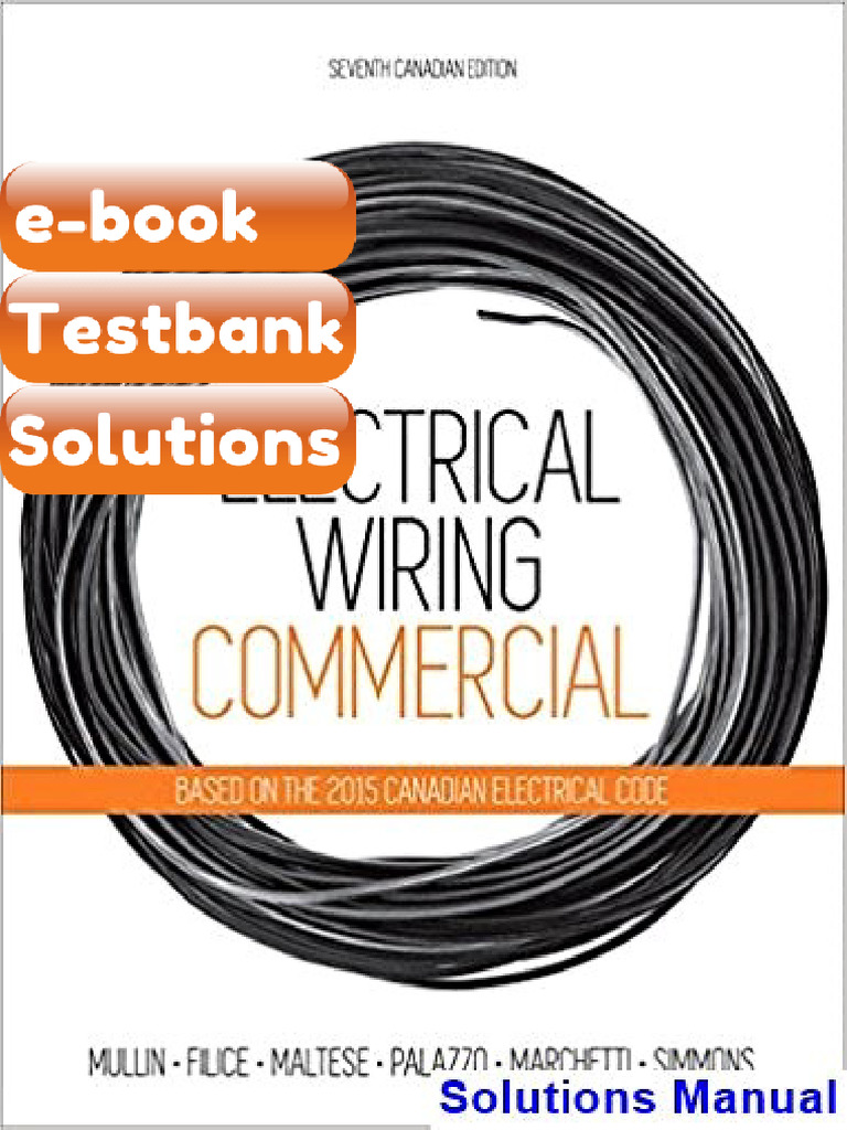 eBook &amp; Testbank Electrical Wiring Commercial Canadian 7th Edition Mullin | PDF | Subscription ...