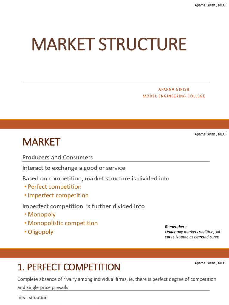 s3, s5 Market Structure | PDF | Monopoly | Profit (Economics)