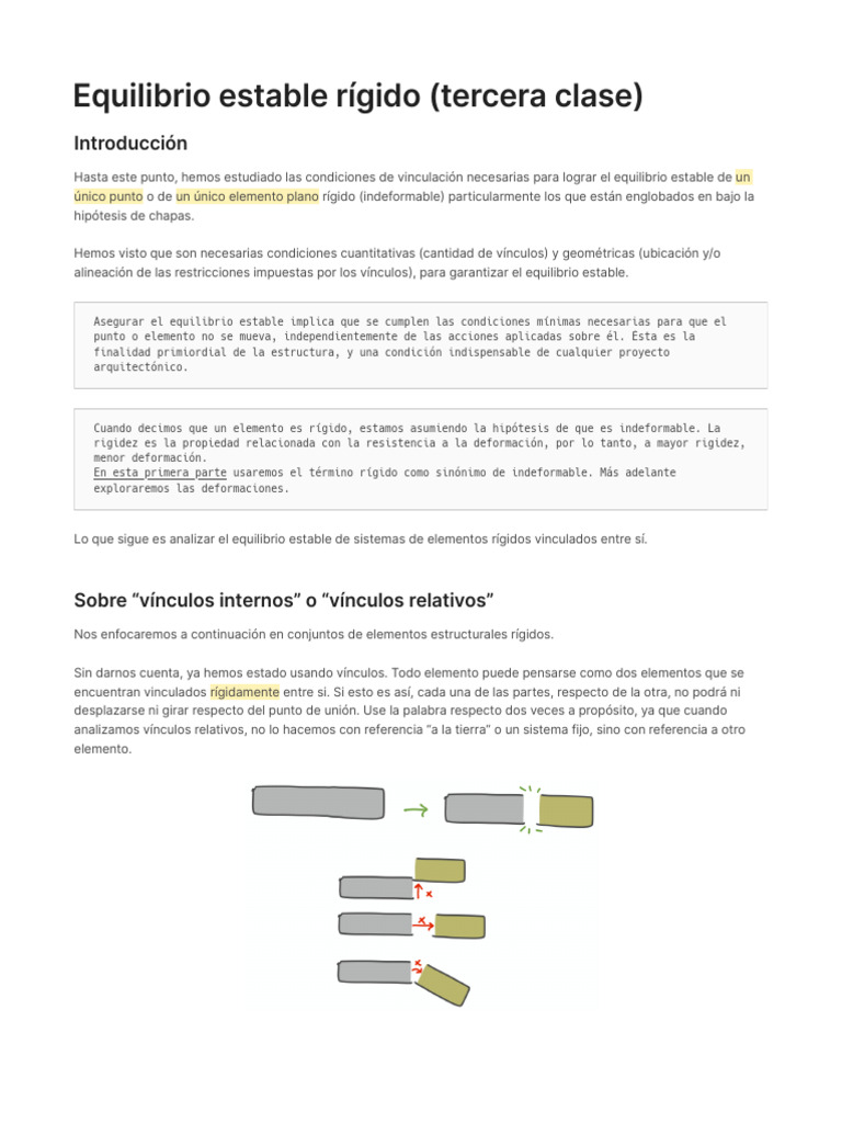 Equilibrio Estable Rígido (Tercera Clase) | PDF | Ecuaciones | Sistema