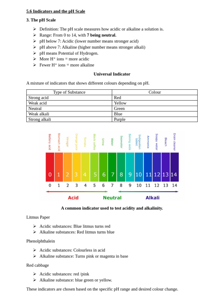 Indicators and The PH Scale Updated | PDF