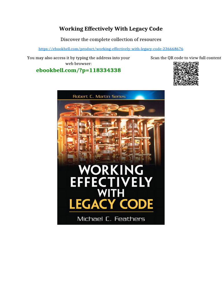 Working Effectively With Legacy Code Online PDF | PDF | René Girard