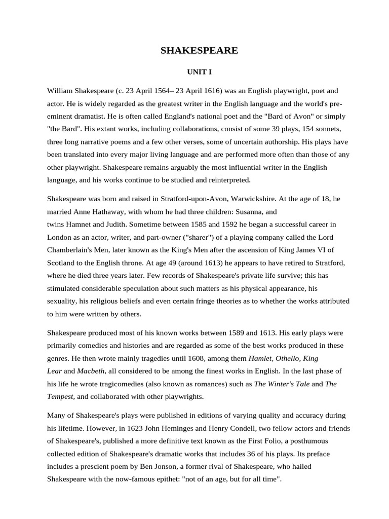 III Shakespeare | PDF | Othello | Iago