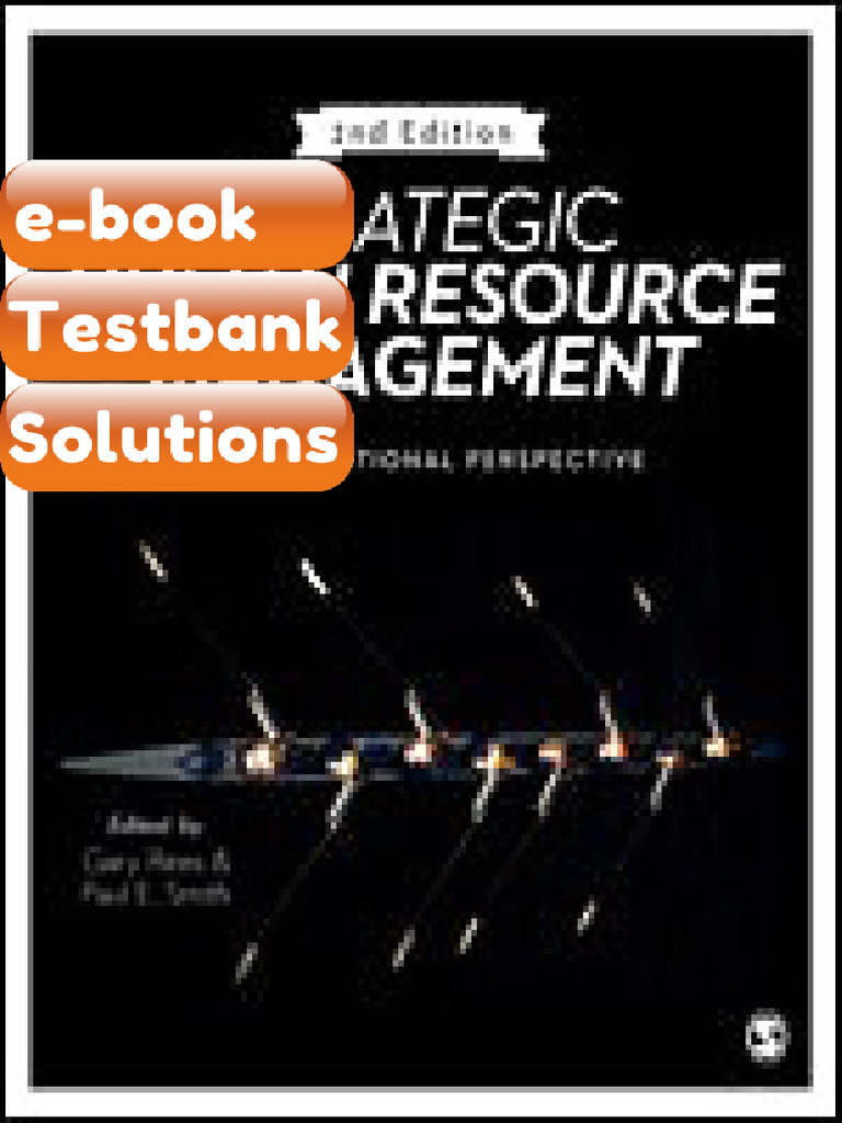 eBook & Testbank Strategic Human Resource Management an International ...