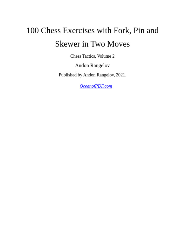 Chess Tactics - Andon Rangelov | PDF