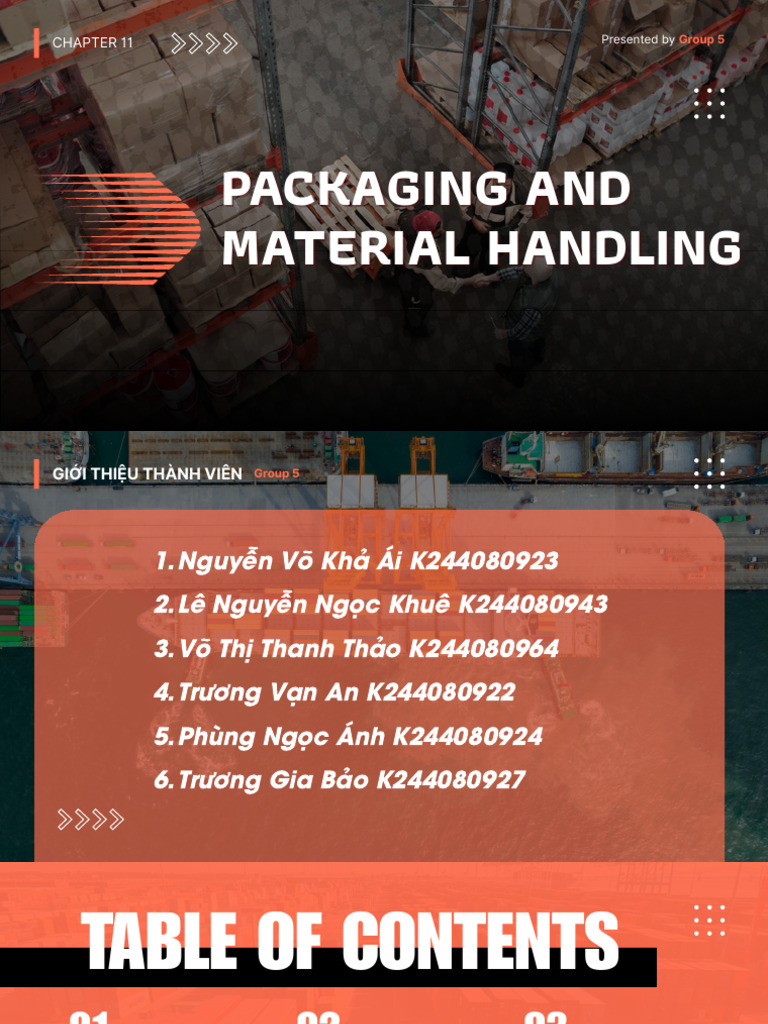 Nhóm 5 Chap 11 Packaging and Materials Handling | PDF