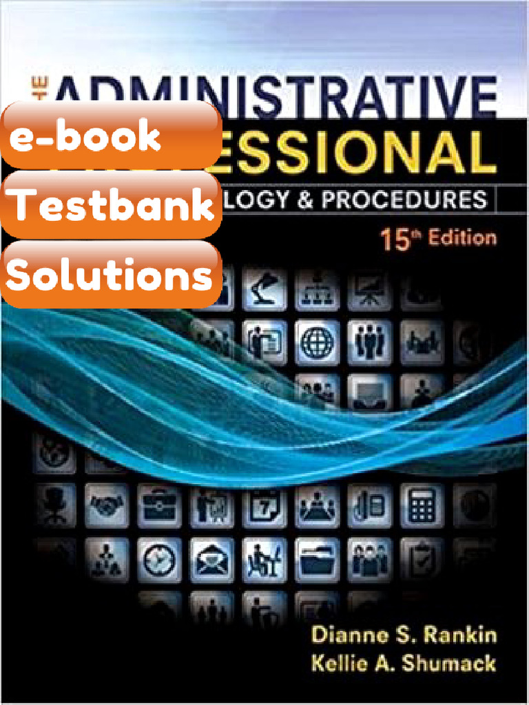 eBook & Testbank the Administrative Professional Technology Procedures ...