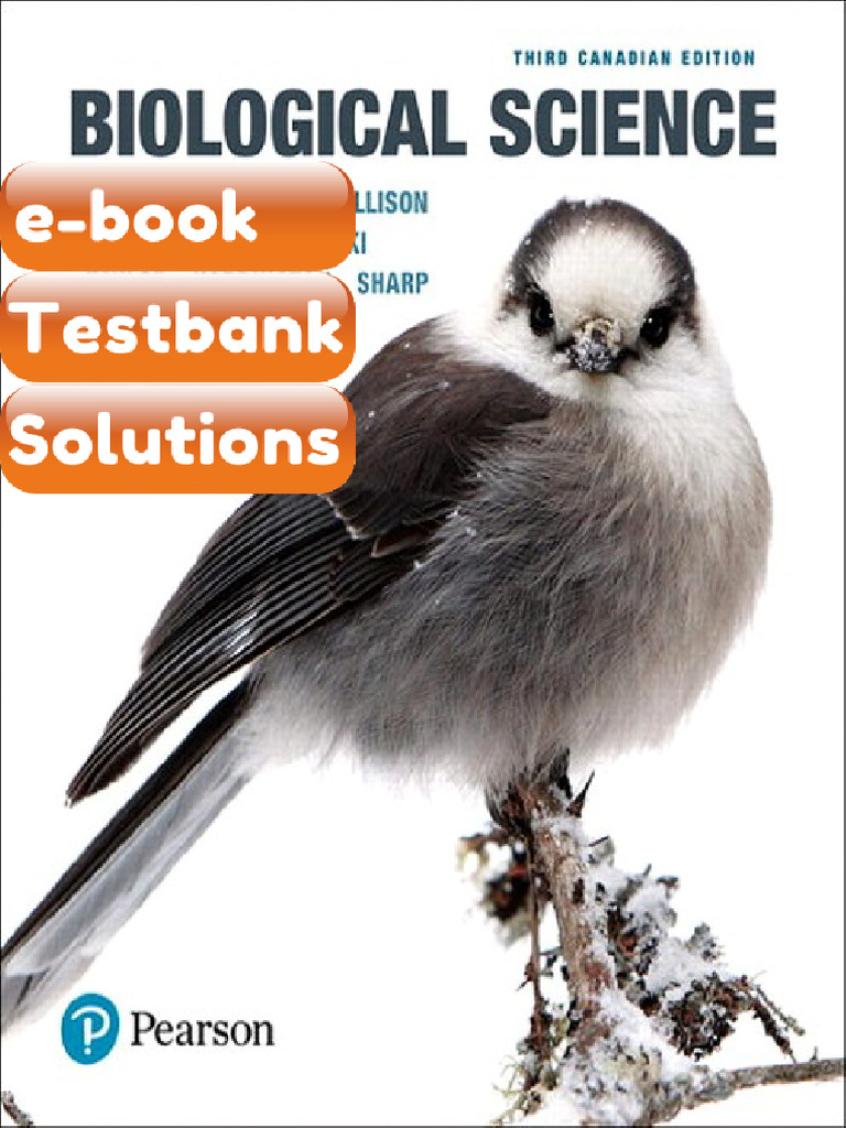 eBook & Testbank Biological Science 3rd Canadian Edition Scott Freeman ...