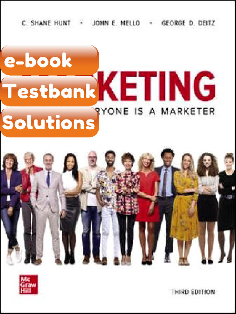 eBook & Testbank Marketing 3rd Edition Shane Hunt John Mello George ...