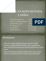 Gangguan Konasi Pada Lansia