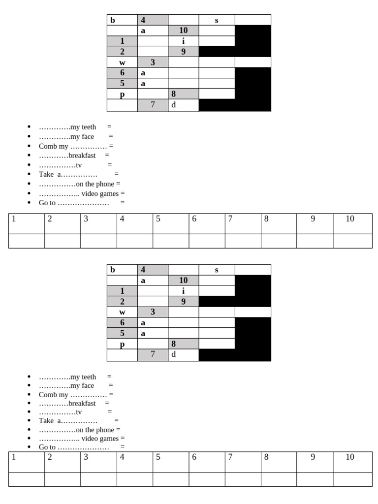 Crossword | PDF