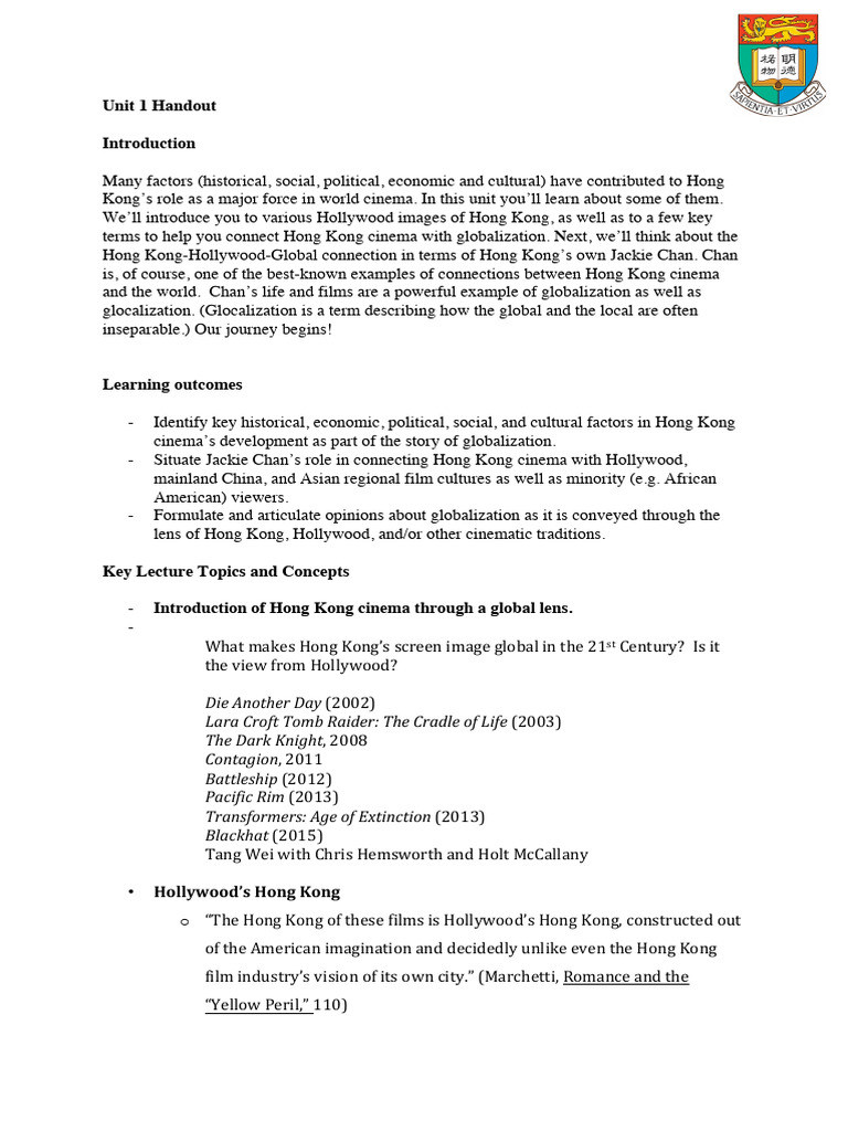 Unit 1 Handout | PDF