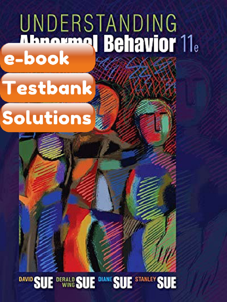 Ebook & Testbank Understanding Abnormal Behavior 11th Edition | PDF ...
