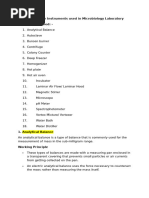 18 Essential Microbiology Lab Instruments | PDF | Spectrophotometry ...