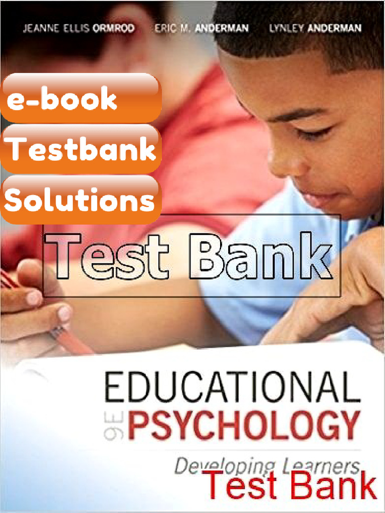 Ebook & Testbank Educational Psychology Developing Learners 9th Edition ...