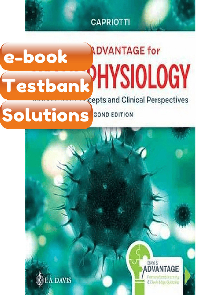 Testbank Davis Advantage for Pathophysiology Introductory Concepts