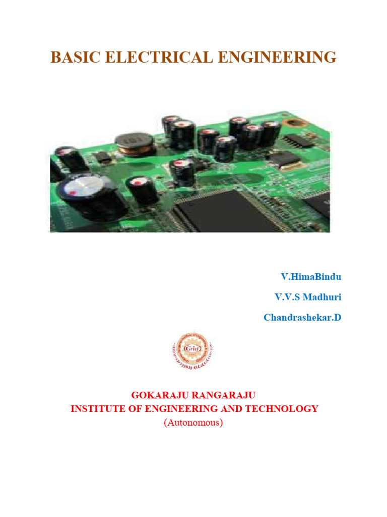 10. Basic Electrical Engineering Author v.himaBindu v.v.S Madhuri ...