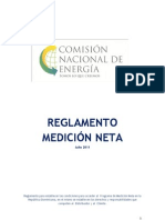 CNE, Reglamento Medicion Neta (Net-Metering Rules), 7-2011