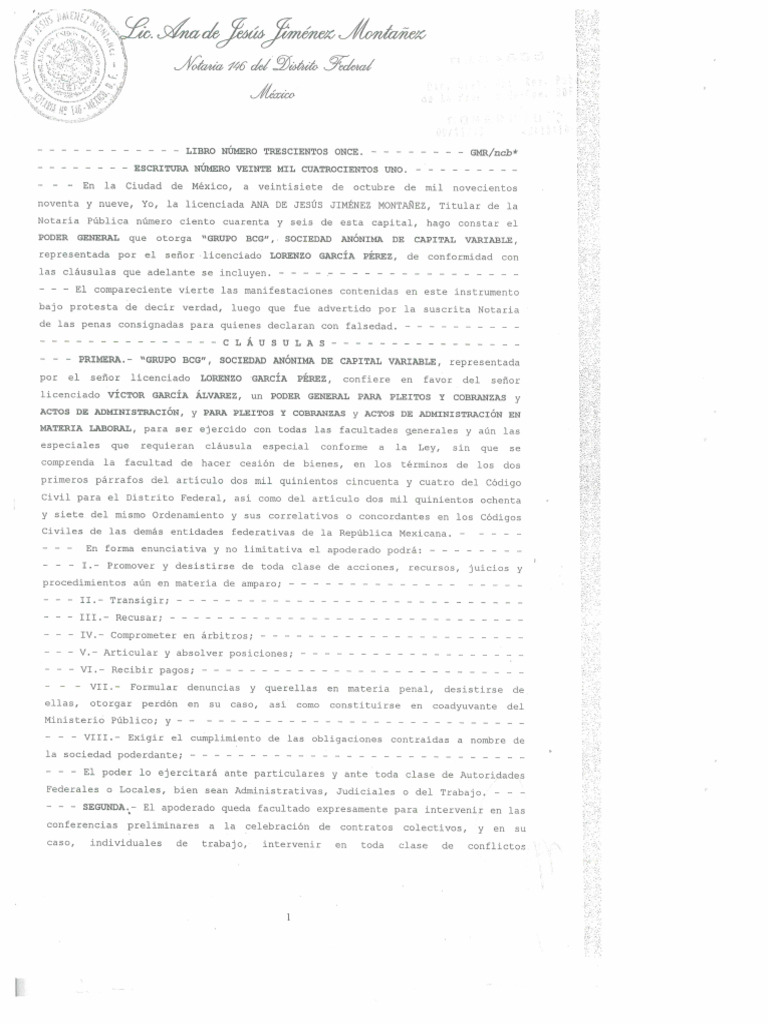Poder Notarial | PDF