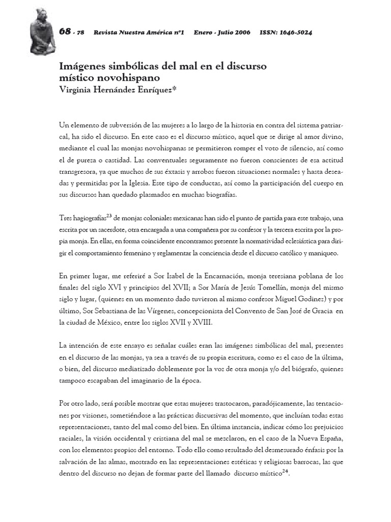 Imágenes Simbólicas Del Mal en Discurso Místico | PDF | Misticismo ...
