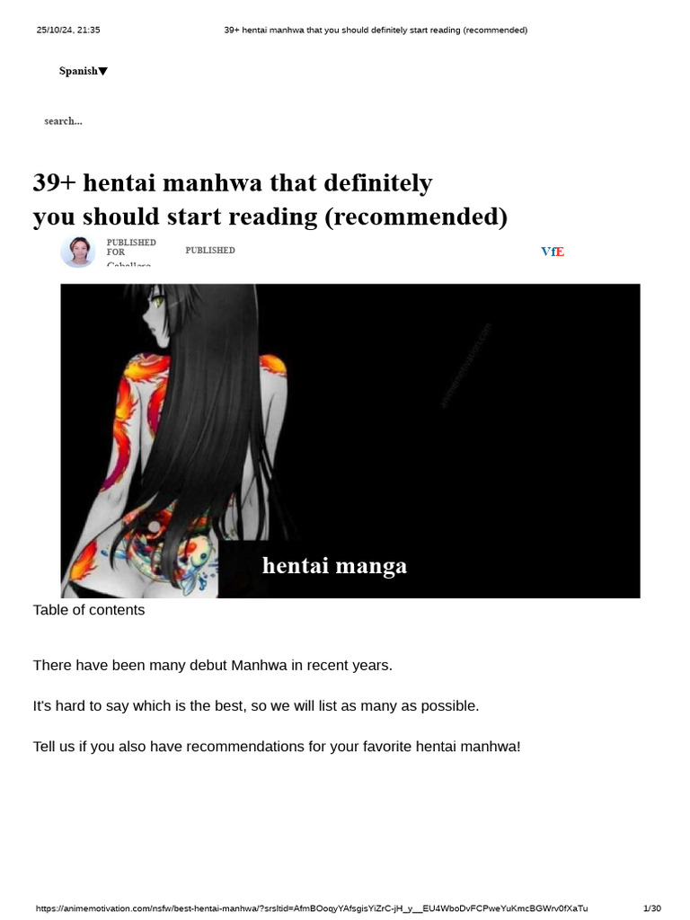 I Manhwa You Definitely Should Start Reading Recommended | PDF